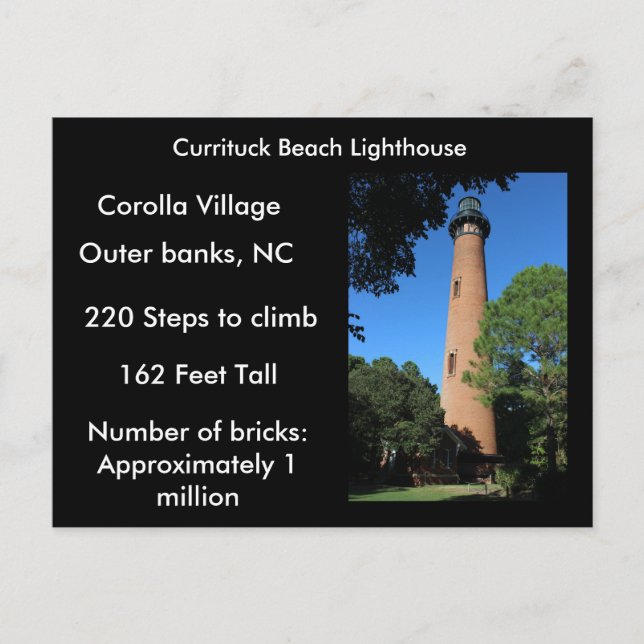 Currituck Beach  Lighthouse Postcard (Front)