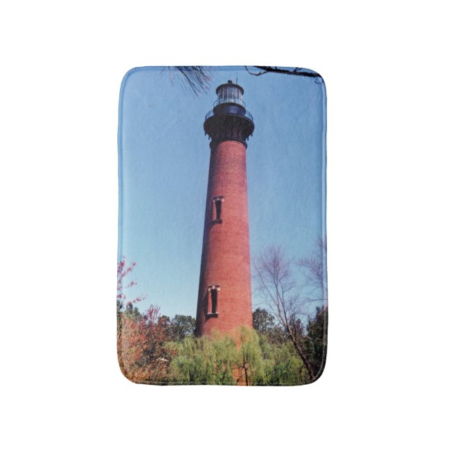 Currituck Lighthouse Bath Mat (Front Vertical)