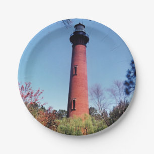 Currituck Lighthouse Paper Plate