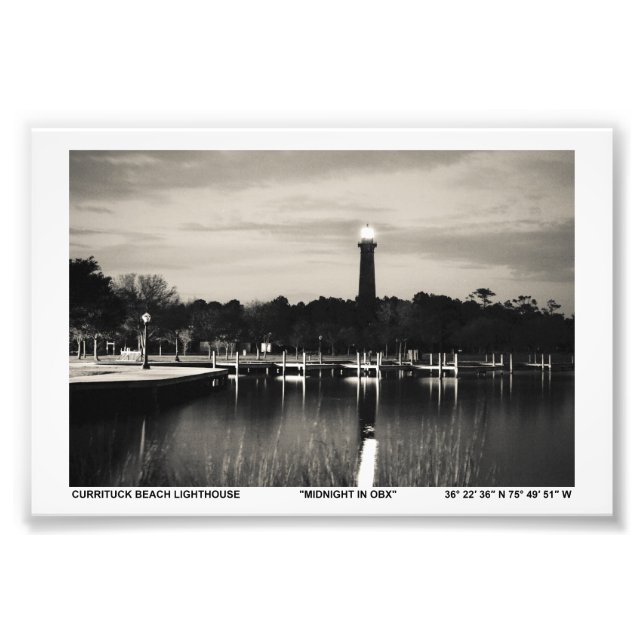 Currituck Lighthouse. Photo Print (Front)