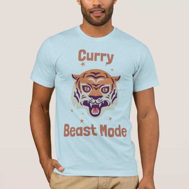 Curry Beast Mode Curry Lover T-Shirt (Front)