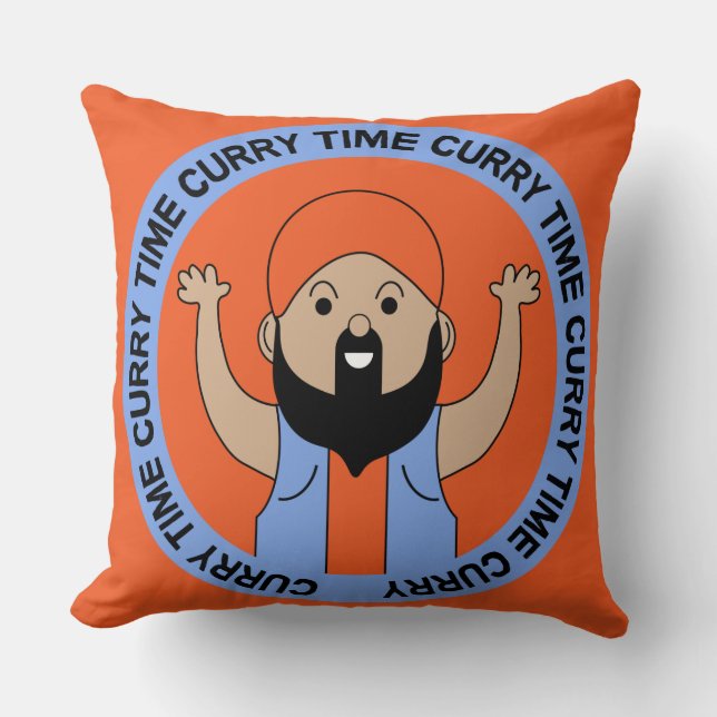 Curry Lover | Indian Cousin | Corry Cook | Foodies Cushion (Front)