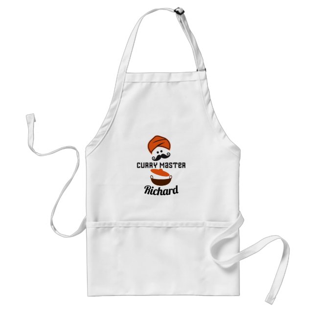 Curry Master Love Curries Asian Inspired Standard Apron (Front)