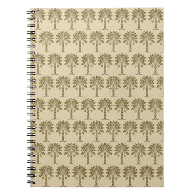 Curry Spice Moods Palm Spiral Notebook (Front)