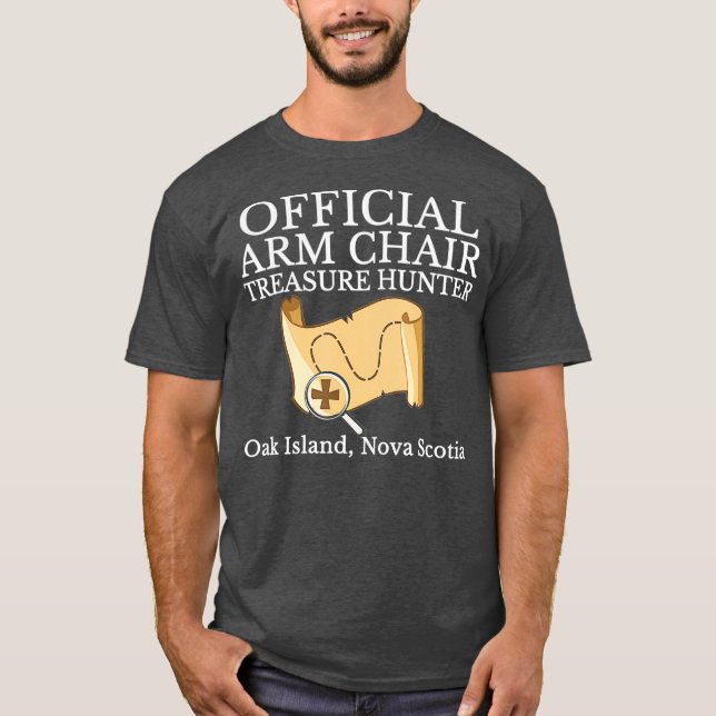 Curse of Oak Island Fan Funny Arm Chair Treasure T-Shirt (Front)