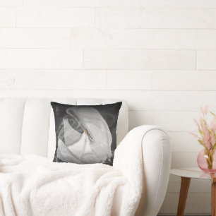 Cursed by Beauty Throw Pillow