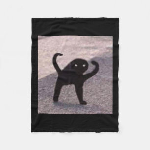 Cursed Cat Memes Cursed Cat Angry As Meme  Fleece Blanket