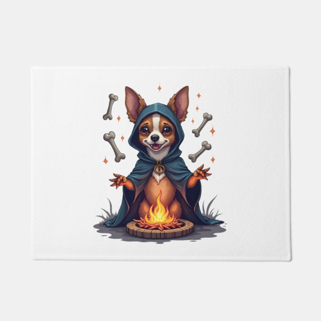 Cursed Chihuahua Ritual Dog Doormat (Front)
