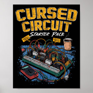 Cursed Circuit Starter Pack Funny Electronics Hall Poster
