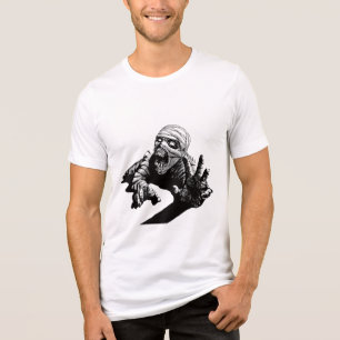 Cursed Mummy Horror T-Shirt Tri-Blend Shirt