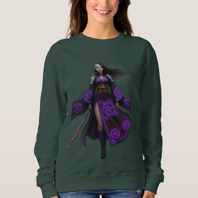 Cursed Warrior Queen | Anime Fantasy Sweatshirt (Front)