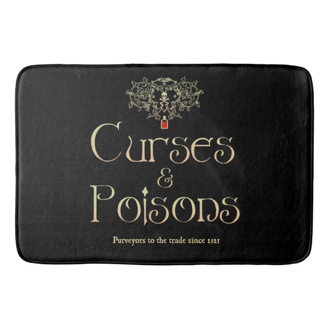 Curses and Poisons Bath Mat (Front)