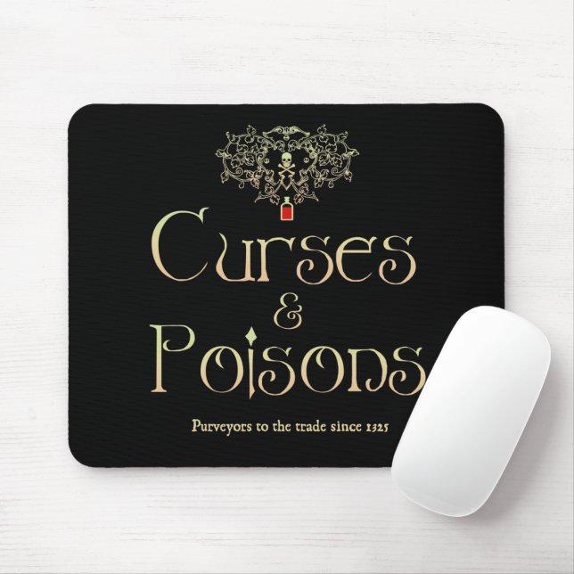 Curses and Poisons  Mouse Pad (With Mouse)