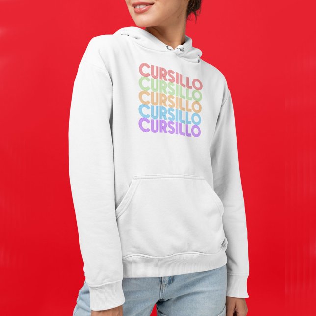 Cursillo Colorful Stacked Rainbow DeColores Hoodie (Creator Uploaded)