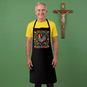 Cursillo DeColores Spanish Folk Art Rooster Apron