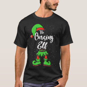 Cursing Elf Matching Family Christmas Pajama Costu T-Shirt
