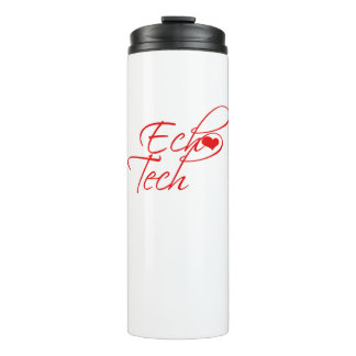 Cursive Ech(Heart) Tech Thermal Tumbler