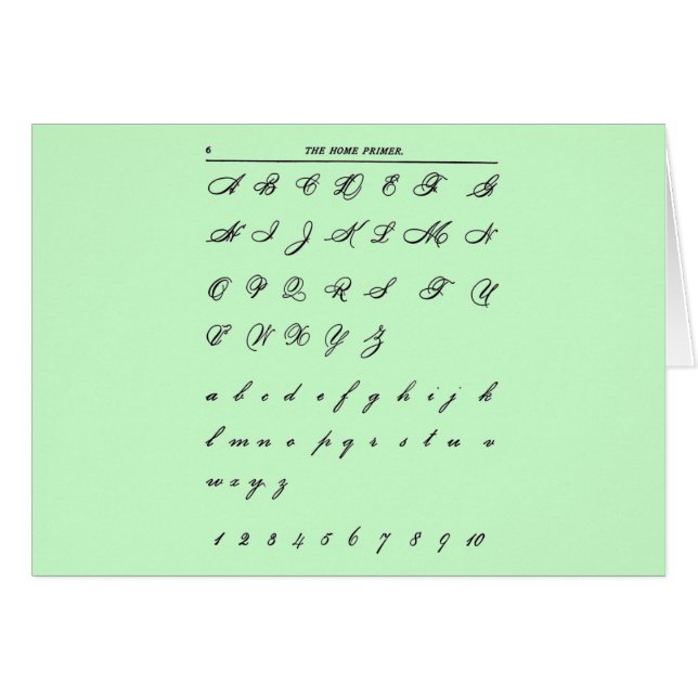 Cursive Letters (Front Horizontal)