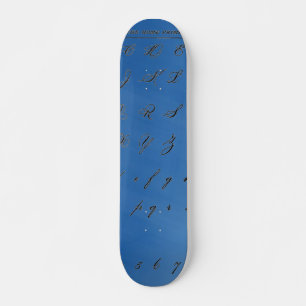 Cursive Letters Skateboard
