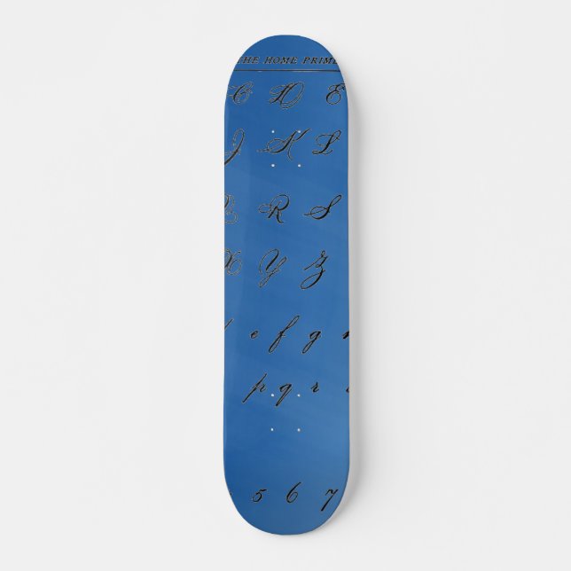 Cursive Letters Skateboard (Front)