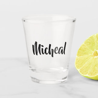 Cursive Name Design Shot Glass