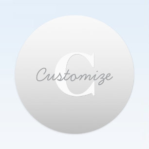 Cursive Name or other Text w/Monogram Gradient