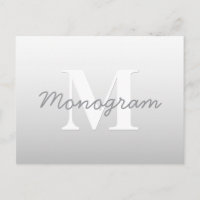 Cursive Name or other Text w/Monogram | Gradient 