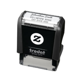 Cursive Signature Look Script Name Return Address Self-inking Stamp