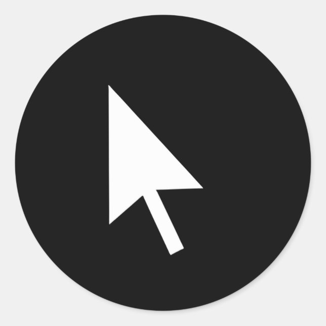 Cursor Mouse Cursor Classic Round Sticker (Front)