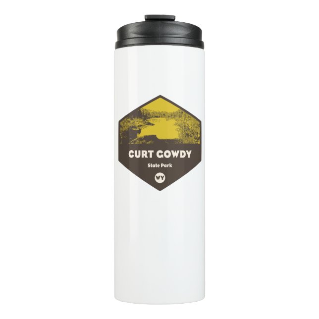 Curt Gowdy State Park Wyoming Thermal Tumbler (Front)