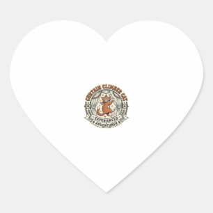 Curtain Climber Cat Curtain Climber Cat Vintage Ve Heart Sticker