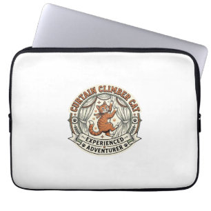 Curtain Climber Cat Curtain Climber Cat Vintage Ve Laptop Sleeve