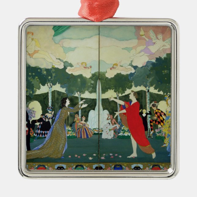 Curtain Design for the 'Free Theatre' in Metal Tree Decoration (Front)