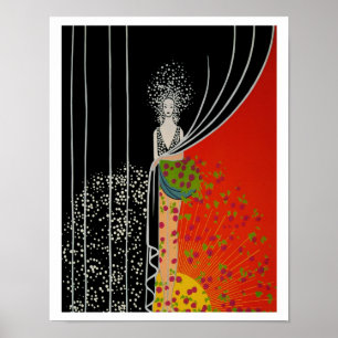 Curtain Fashion Plate CANVAS OPTION - Poster