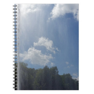 curtain on lake spiral notebook