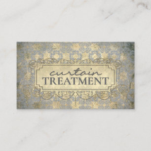 Curtain Treatment Vintage Fabrics Shop Card