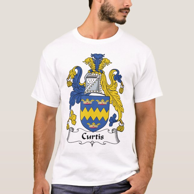 Curtis Family Crest T-Shirt (Front)