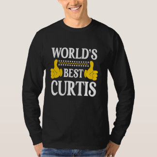 Curtis Surname Team Family Last Name World's Best T-Shirt