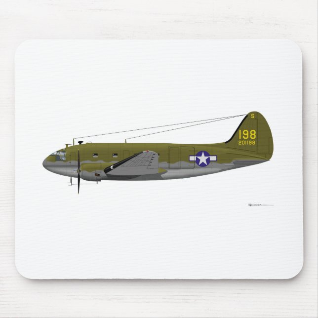 Curtiss C-46 Commando Mouse Pad (Front)