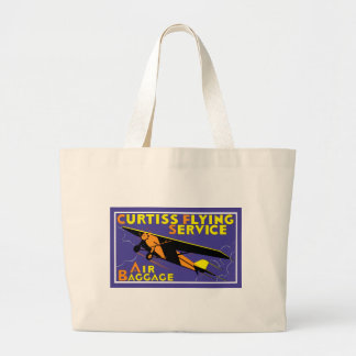 Curtiss Flying Service Large Tote Bag
