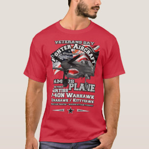 Curtiss P40 Warhawk attack aircraft T-Shirt