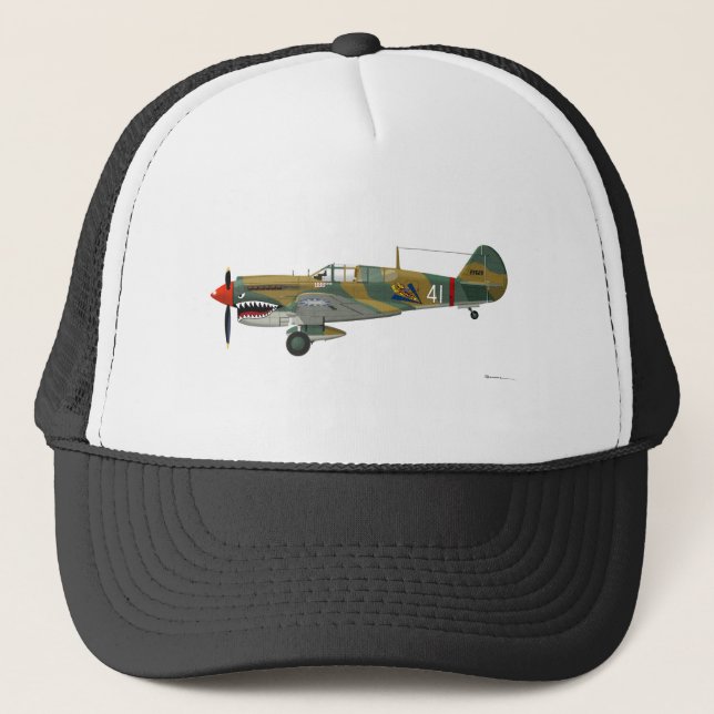 Curtiss P-40 Warhawk Trucker Hat (Front)