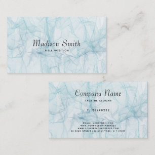 Curve Blue Background Business Card