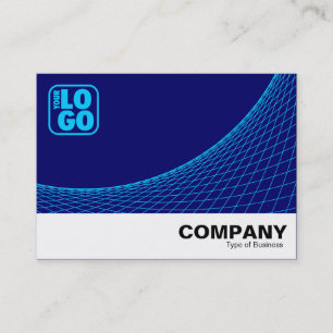 Curve Footed - Sky Blue on Deep Navy Blue Business Card