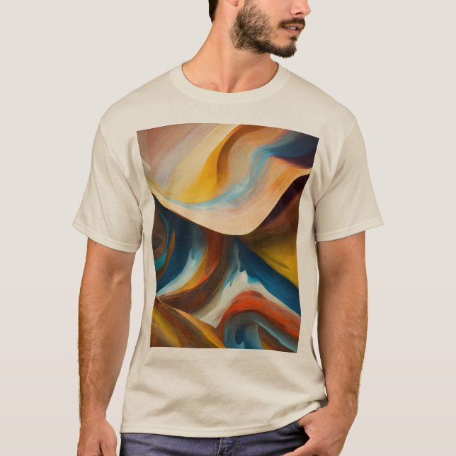 Curve Smoothing and Organic Shapes in Modern Desig T-Shirt (Front)