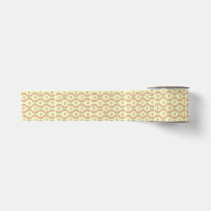 Curve yellow pattern: satin ribbon