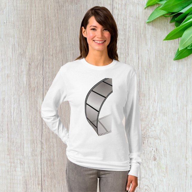 Curved Blank Film Strip T-Shirt (Creator Uploaded)