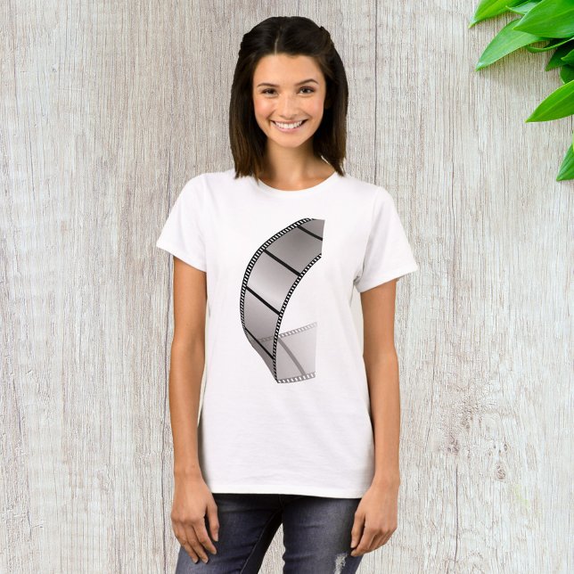 Curved Blank Film Strip T-Shirt (Creator Uploaded)