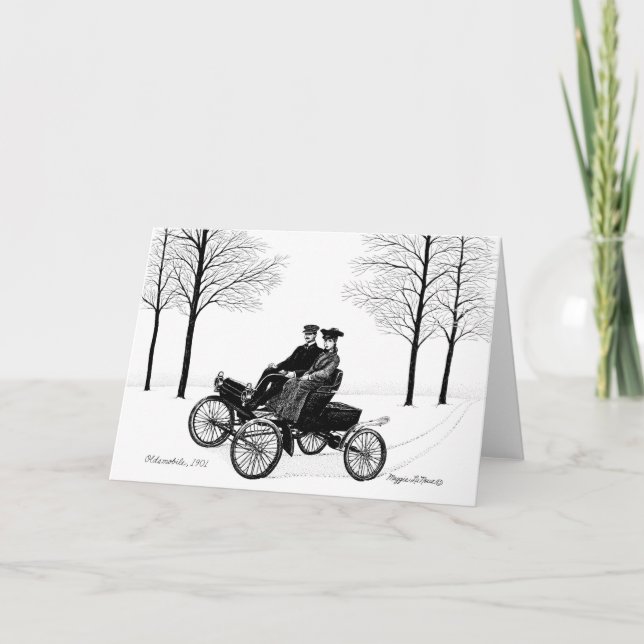 Curved Dash Olds Note Card (Front)