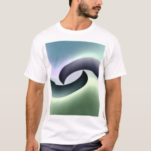 Curved Line Animation Design T-Shirt